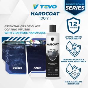 TEVO HardCoat 100ml – Graphene Coating for Car Paint Super Gloss & Protection (Last up to 1 Year)Mild and effective