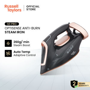 Russell Taylors Optisense Anti-Burn Steam Iron 6 Bars SI1 PRO