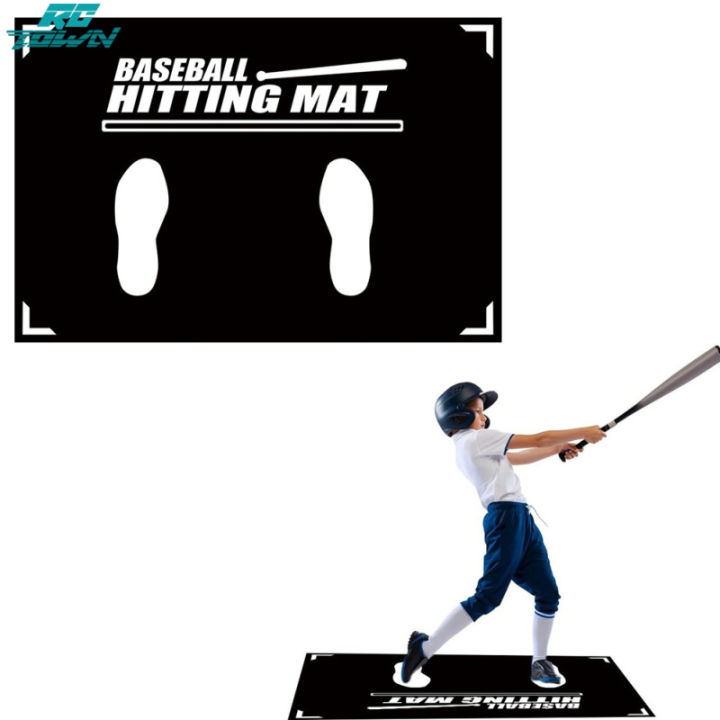 Baseball Hitting Mat Softball TBall Batter Stance Training Mat With