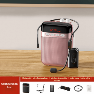 VALUEPULSE Rechargeable Wireless Microphone Portable Super Clear Sound Amplifier Loudspeaker Clear Sound Quality Wireless Technology Teacher Voice Mic Teaching Environment
