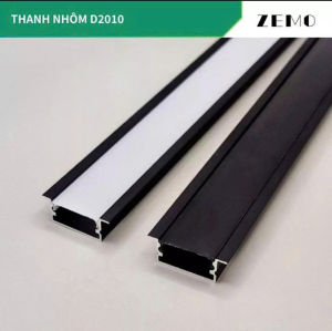 Thanh Nhôm D2010 Đen (gửi hàng thanh 1m) (cần gửi thanh 3m lh shop)