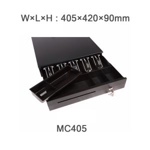 Cash Drawer 5 Compartment Big Cash Drawer Box JOYRIDER Heavy Duty Removable Tray for Common POS System POS Market  RJ-11 Key Lock with 5 Bills 4 Coin Trays | 4 Bills 5 Coin Trays  5 Years Warranty