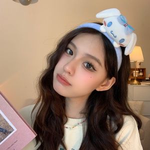 Rcynview Sanrio kuromi ที่คาดผม ผ้ากํามะหยี่ขนนิ่ม ลายการ์ตูน Melody น่ารักมาก jiuhaokejix