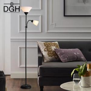 LED E27 lamp floor lamp living room floor lamp Bedroom lamp three-color light black and white