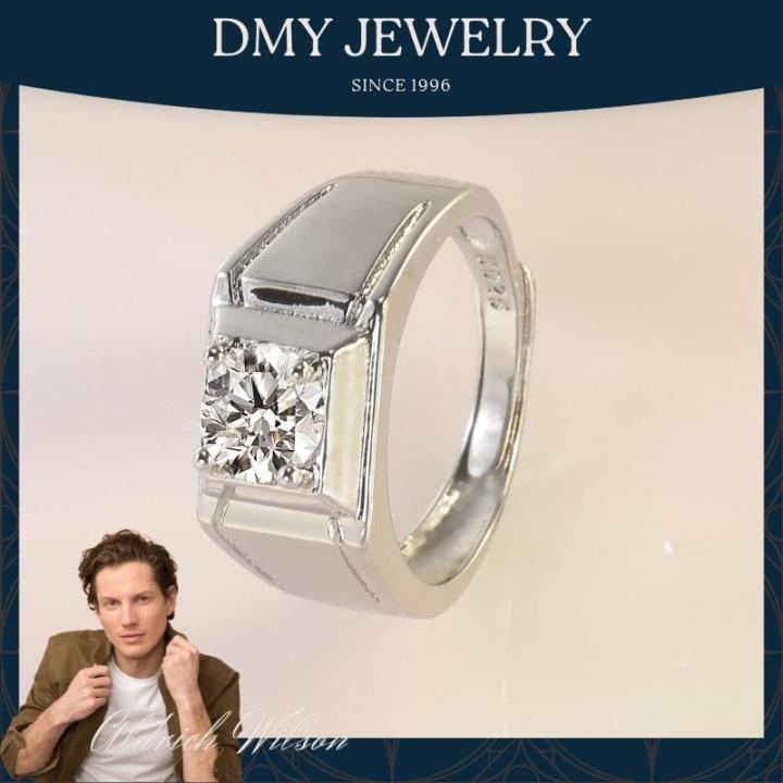 DMY Jewelry Cincin Silver 925 Original/Cincin Lelaki Islam/Simple