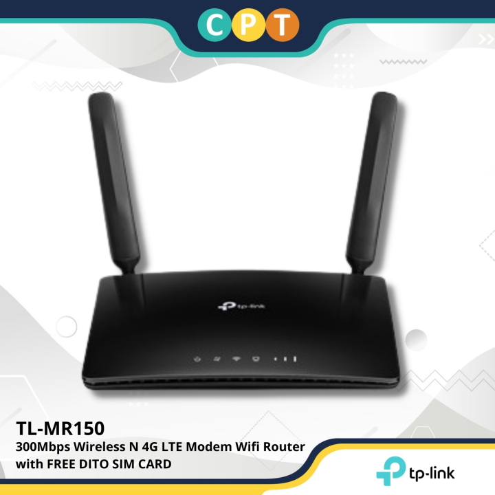 TP-Link TL-MR150 300Mbps Wireless N 4G LTE Modem Wifi Router | Lazada PH