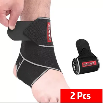 AOLIKES 1PCS Silicone Ankle Support Strap Basketball Football Professional Adjustable Ankle Sleeve Wrap Protection Ankle Brace-FH17