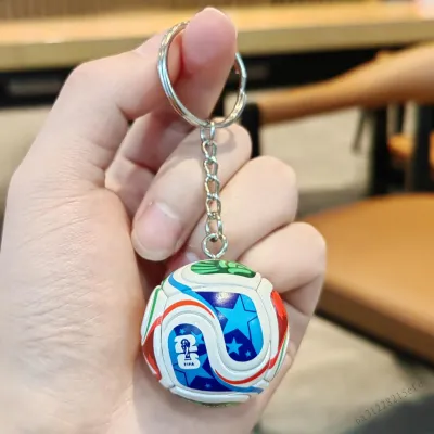 2026 World Cup Keychain - Football Pendant Souvenir