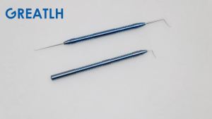 2pcs/set Titanium Alloy Femtosecond Pull Hook Eyelid  Tool Ophthalmic Instrument