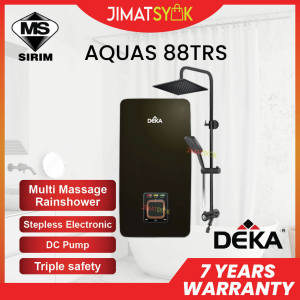 DEKA AQUAS 88TRS DEKA Aquas Series Water Heater With Rainshower DC Booster Pump Instant Heater Shower Pemanas Air Mandi