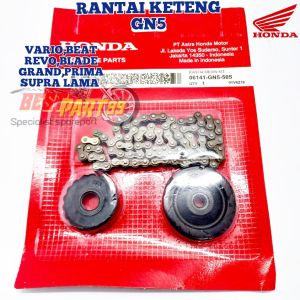 Rantai Keteng Grand/Supra/WIN Legenda Revo lama Supra fit NEW Kualitas Original asli ori AHM GN5 Rantai Temeng 06141-GN5-505 Rante keteng setkuat dan presisi