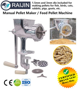 Manual Feed Pellet Maker: Heavy Duty Stainless Steel & Raijin Quality