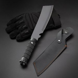 Pisau Gunung Multifungsi Baja Tahan Lama Outdoor Knife untuk Survival dan Perlindungan Diri Tajam & Kuat