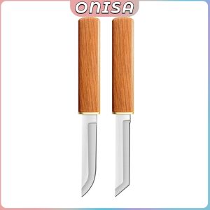 Onisa Kitchen Double Knife Multi-purpose Stainless Steel Knife Set Cut Fruit Sushi