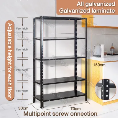 【Oversized 120X40X200cm】Multi-Purpose Storage Shelves with 5/6 Layer Metal&Wood Shelves 600kg Load Bearing Storage Shelving Units Metal Rack Boltless Rack Steel Shelf for Store Display Rack Kitchen Living Room Garage Commercial Industrial Steel StorageRa