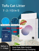 【Local】Tofu Cat Litter Scientific Ratio Odour control Premium Cat Litter Bentonite cat litter 豆腐猫砂 Pet Litter Sand Cats