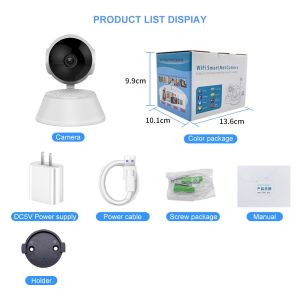 Q6 IP Kamera V380 PRO CCTV Koneksi Nirkabel ke Ponsel Kamera Keamanan IP Rumah Monitor Bayi 8MP PTZ HD