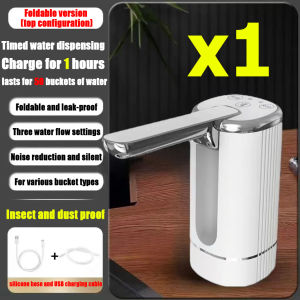 【Cas sekali hidangkan 100 cawan air】Pam Air Foldable Water Dispenser Electronic Automatic Water Pump Touch Control Mini Wireless Electric Pump USB Rechargeable Pam Air OneClick Automatic Water Output Drinking Water 饮水机水泵抽水机