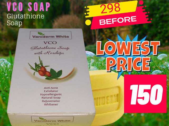glutathione soap philippines Vaniderm White VCO Glutathione Soap with Rosehips Premium Anti-Acne Soap  Moisturizing Whitening Soap Exfoliating Anti-Aging Soap Regular Size Body  Soap - Lazada