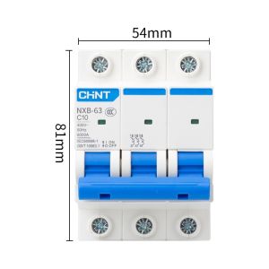 MCB Chint MCB 3 Pas 3 Phase 3P 6KA NXB-63 AC220V-480V 10A 40A Ampere Kontaktor 3 Phase