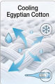 Fitted Mattress Protector. Cooling Egyptian Cotton with 6 in 1 protection by Nile Valley. 
