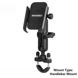 High - Quality Aluminum Alloy Phone Holder Motorcycle GPS Handphone Holder cket Bike Motor Navigation Pemegang efon Bimbit 摩托车自行车专用手机支架 坚固