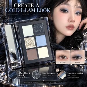 Pearlescent Eyeshadow Palette Smoky Eye Long-lasting Makeup Deep Smoky Look