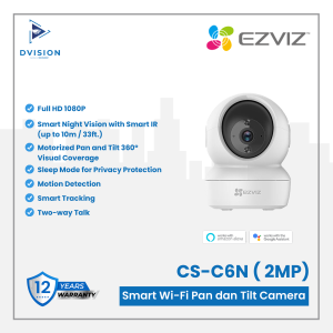Ezviz C6N 2MP Smart Wifi Pan Tilt IP Camera CCTV Indoor 1080p
