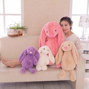 BEIBEI Cute 30CM Kids Shy Children Gift Pink Bunny Doll Long-eared Rabbit Plush Doll Bonnie Rabbit Doll Animals Stuffed Toy