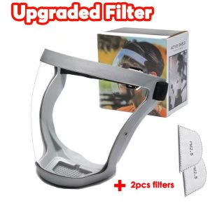 Transparent Full Faceshield Reusable Dustproof Anti-fog Mask HD Safety Glasses Kitchen Protection