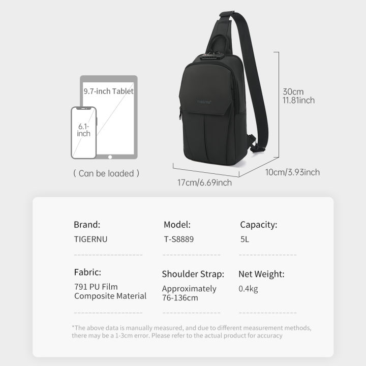 Tigernu%208889%20Anti-Theft%20Crossbody%20Bag%20Adjustable%20Strap%20TSA%20Lock%20Travel%20&%20Daily%20Use%20stylish%20Waterproof%20Sling%20Bag%20fit%2011inch%20ipad%20-%20Image%204