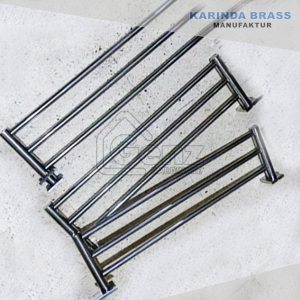 Rak Gantung Handuk Tempat Jemur Baju Tempel Dinding Kamar Mandi Stainless Custom Panjang
