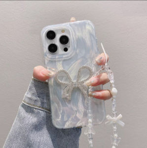 With Pearl Strap Luxury Casing For OPPO A5s A18 A17 A17K A60 A12 A16 A3S A57 A38 A58 A78 4G 5G A98 A77 A74 A55 5G A16K A5 A7 A9 A53 A15 A38 A35 4G 5G Realme Note 50 Realme C11/C12/C15/C20/C35/C53/C55/C67 INS Style Glitter Feather Yarn Laser case