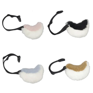 Rabbit Tail Adjustable Belt Long Tail Plush Animal Tail Beast Tail Halloween Party Costume Accessories for Adult