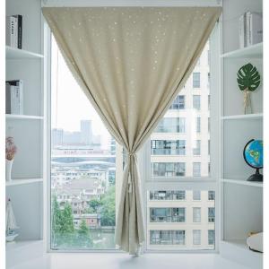 Rèm cửa dán tường chống nắng cực tốt - lᴏại 1 lớp dày cản sáng họa tiết sao 5 màu đủ kích thước - Tặng dây buộc rèm