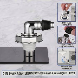 Premium Joint Anti-Odor Floor Trap Connector 2-in-1 Washing Machine Adapter For Bathroom Mesin Basuh