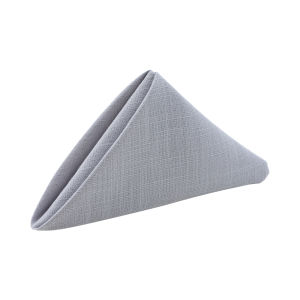 Cottage Yarn Grey Q910 Polylinen Double Yarn Dinner Cloth Table Napkins 51x51cm/20x20”. Pack of 2 (Grey) Napkin Meja Makan