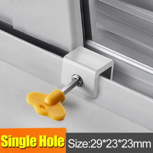 3PCS Adjustable Sliding Door Locks Aluminum Alloy Door Frame Security Lock Window Stopper Home Office Hardware Anti-theft Lock