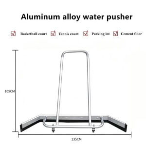 Aluminum Alloy Water Pusher - Lightweight Alloy Frame 360° Swivel Casters Wider Water Coverage Ready to Use - Silver Orange Green - Efficient Easy Push Fast Drying Multi-Surface