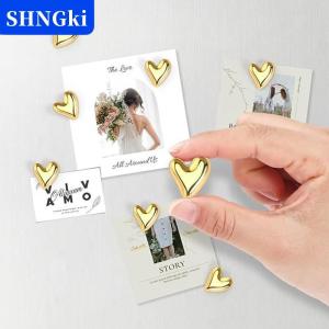 [COD] 🔥🔥🔥SHNGki 10 Nam châm tủ lạnh hình trái tim nam châm tủ lạnh từ tính cho bảng tin trang trí máy ảnh Polaroid trang trí nhà