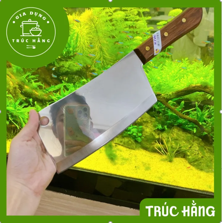 DAO INOX CÁN GỖ KIWI 850 - Dao chặt inox 32cm Thái Lan cán gỗ | Lazada.vn