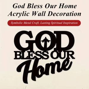 Wrought Iron Cutting Craft Metal Wall Art Decoration Inspirational Iron Cross Wall Art With Scripture Verses - Christian Jesus Christ Theme