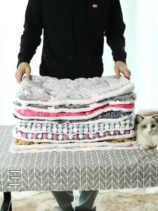 Bed Mat Dog Cat Soft Flannel Thick Sleeping Bed Washable  Mat Cushion for Dogs