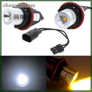zhangxiuhua 1Pc E39 E60 E87 X5 LED Angel Eye Ring Marker Side Light White Yellow LED Bulbs
