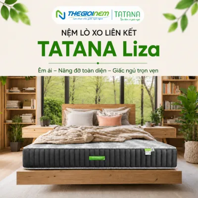 Nệm lò xo liên kết Tatana Liza-Độ cao 25cm-Hệ thống lò xo bền bỉ.