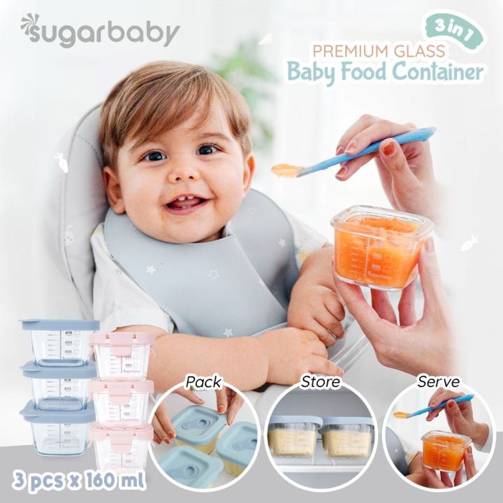 READY BANDUNG SUGAR BABY SUGARBABYPremium Glass Jar Baby Food