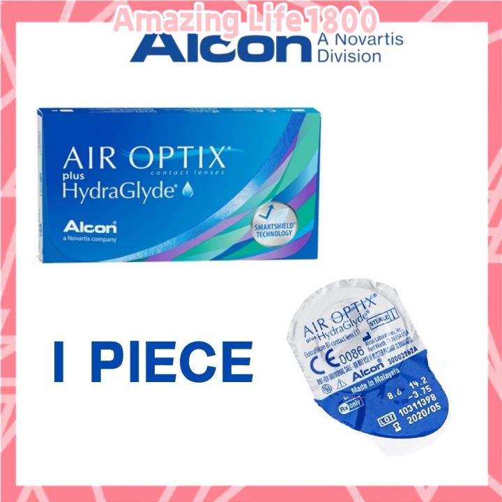 (1 PIECE) Air Optix Plus Hydraglyde Monthly Disposable Silicone ...