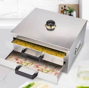 เครื่องนึ่งม้วนข้าวสแตนเลสความจุขนาดใหญ่ เครื่องนึ่งเตานึ่งม้วนวุ้นเส้น