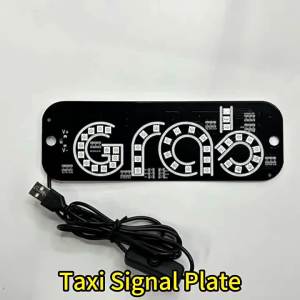 Uber Grab Taxi LED lights with USB port highlighted drivers cab indicator lights car parts identification lights empty lights