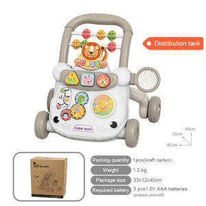 Baby Push Walker Multi-function Toddler Trolley for Kids Early Learning
